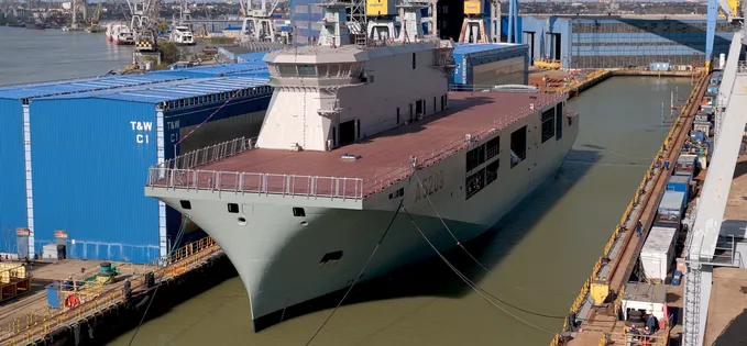 Damen Galați, performanță istorică: a construit un portavion!