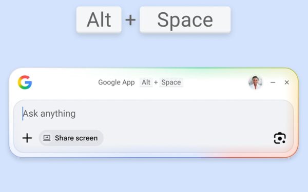 Google aduce căutările și AI pe Windows: Vești bune pentru utilizatori!