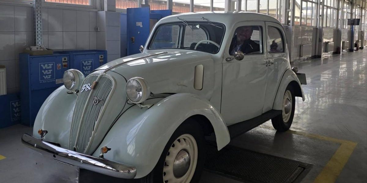 Un Fiat 508C din 1937, „a pus Italia pe roți”, la RAR Vaslui