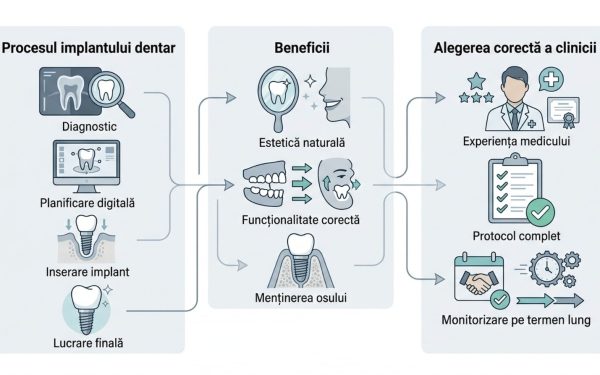 P: Ghid practic pentru implant dentar: Cum să alegi clinica potrivită în România