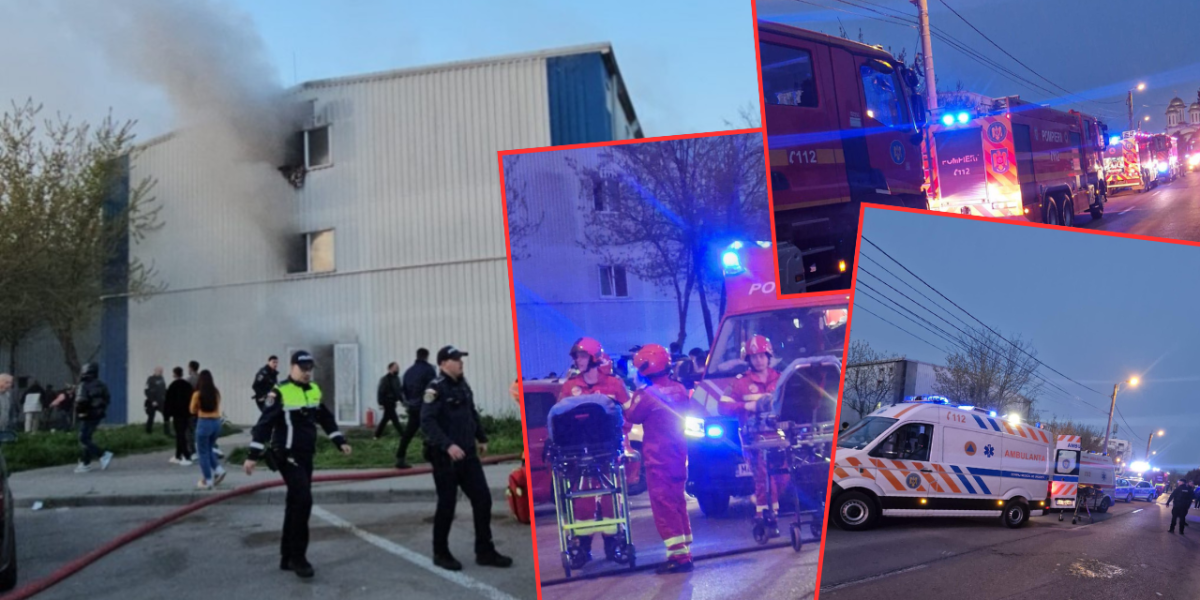 Incendiu devastator în Constanța: Plan Roșu activat, fetiță de 9 ani, la spital