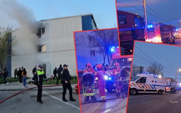 Incendiu devastator în Constanța: Plan Roșu activat, fetiță de 9 ani, la spital