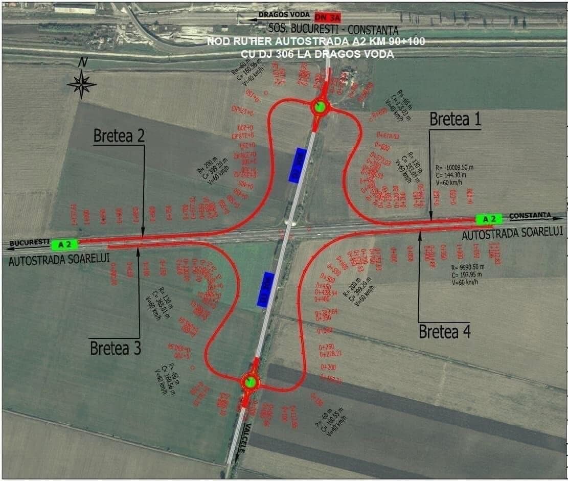 Ministerul Transporturilor a anunțat miercuri demararea lucrărilor pentru construirea a trei noi noduri rutiere importante, situate pe autostrăzile care pleacă din București