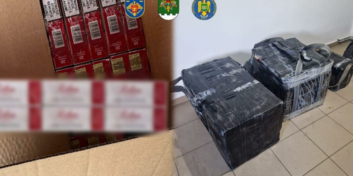 Rețea de contrabandă cu țigări, lovită în Moldova, cu ajutorul României