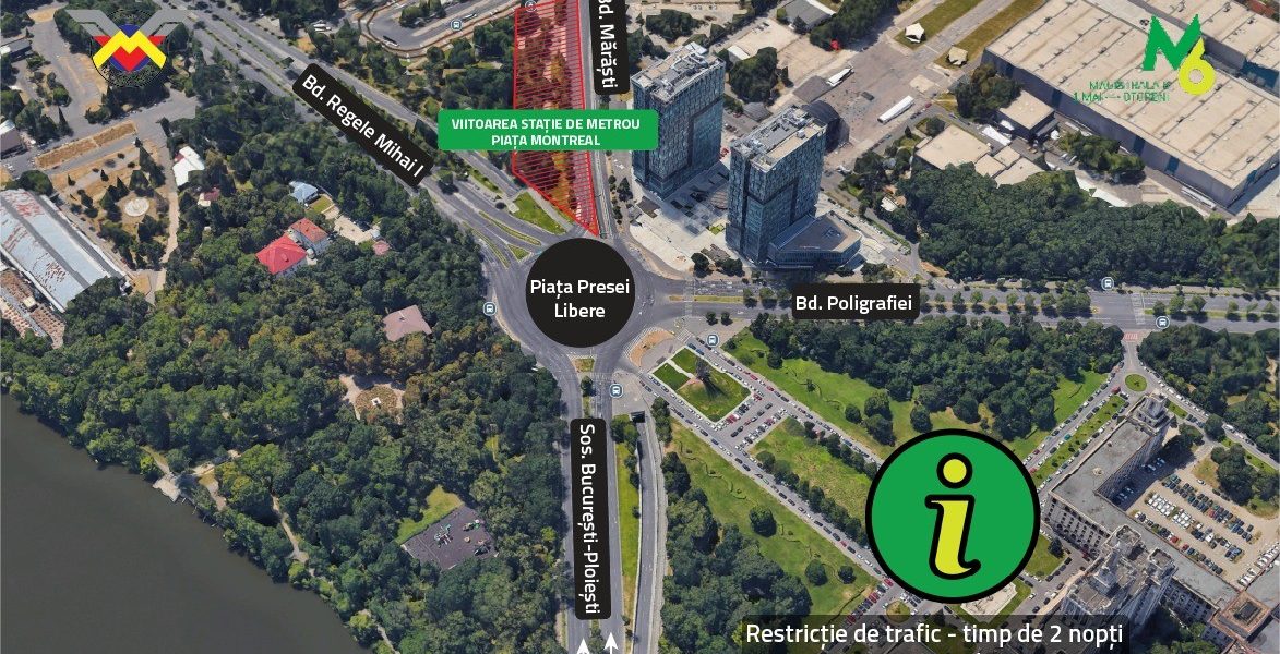 Restricții temporare în Pasajul Piața Presei Libere: Evită zona!