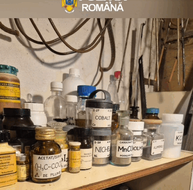 Tânăr din Galați, reținut după experimente chimice periculoase în bloc: 72 kg de explozibili