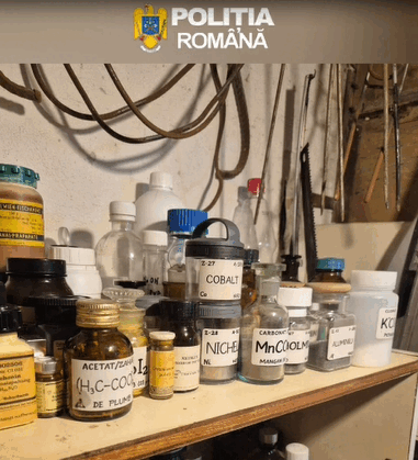 Tânăr din Galați, reținut după experimente chimice periculoase în bloc: 72 kg de explozibili