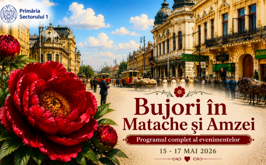 București: Festivalul Bujorului, trei zile de distracție în piețele Matache și Amzei