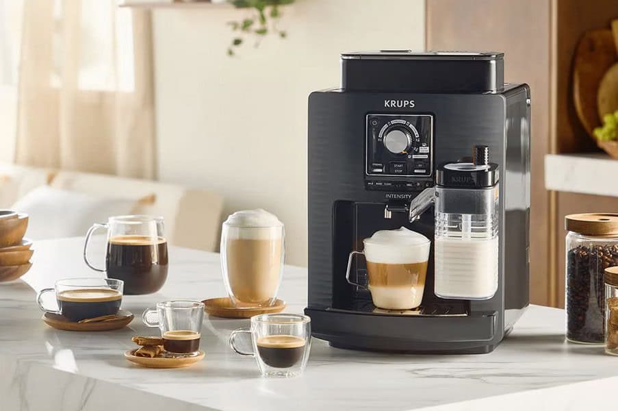Espressor KRUPS cu super preț: cafea ca la cafenea, 50 lei bonus Lavazza