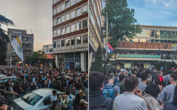 Șofer, înfricoșător la Belgrad: A intrat cu mașina în protestatari
