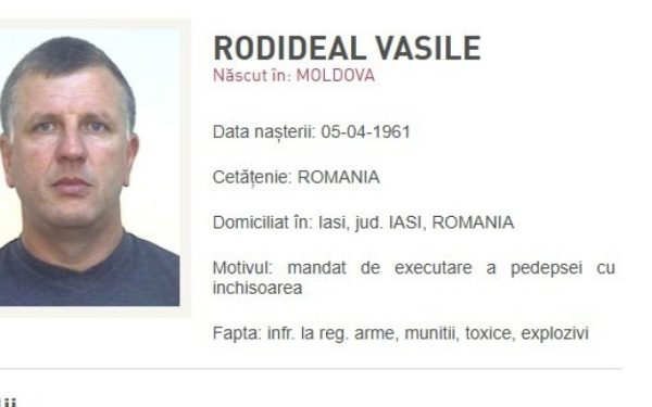 Rusia predă României pe Vasile Rodideal, fugarul din lista Most Wanted