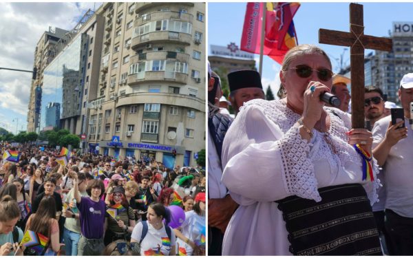 București: Marș LGBT și contra-protest Șoșoacă pe străzile Capitalei
