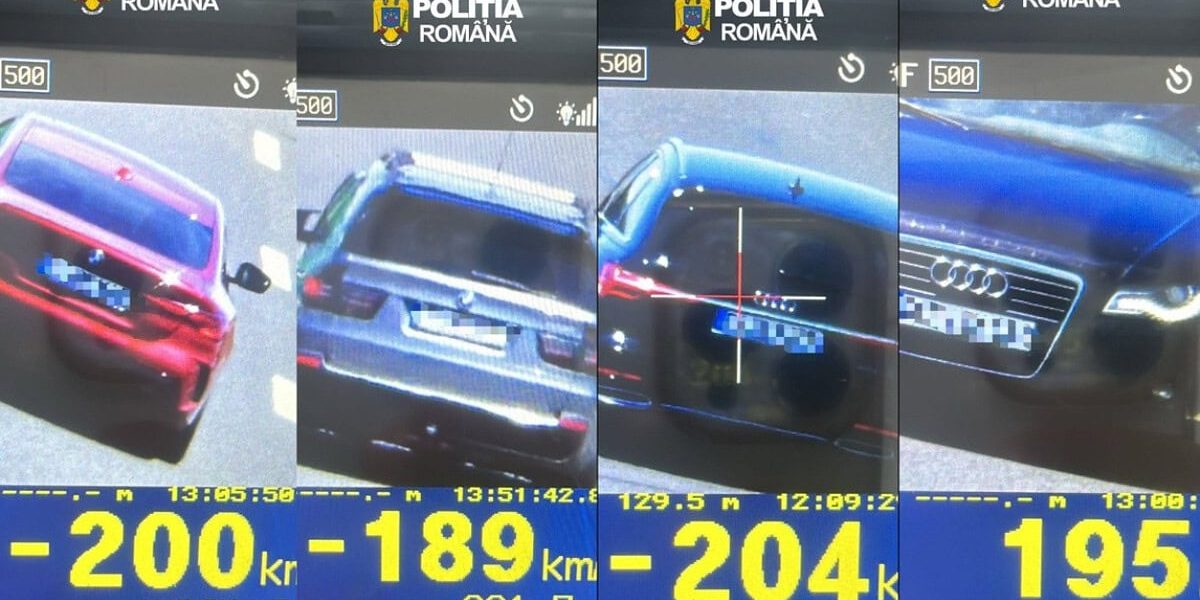 11 Vitezomani pe A1! Unul cu peste 200 km/h, prins pe Sebeș-Deva