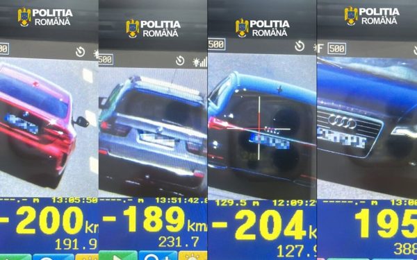11 Vitezomani pe A1! Unul cu peste 200 km/h, prins pe Sebeș-Deva