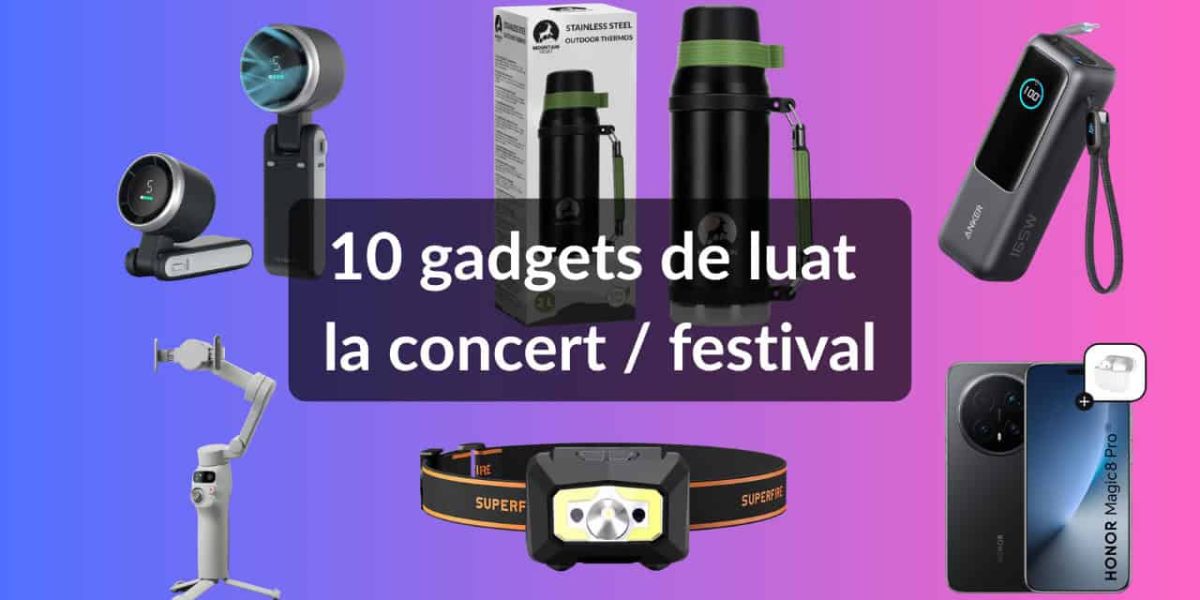 Gadgeturi esențiale pentru concerte 2026
