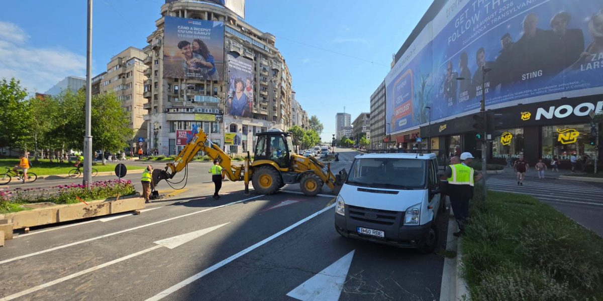 Unirii, drumul dinspre ONU se deblochează la final de lună