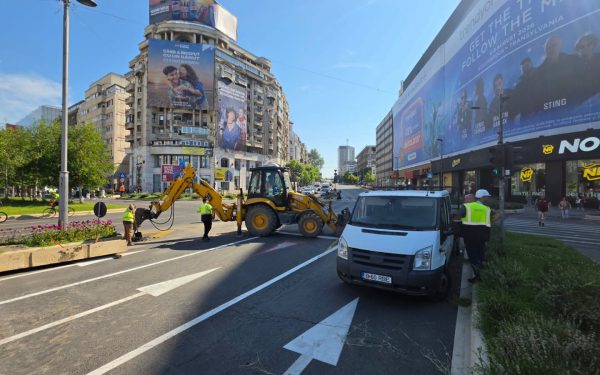 Unirii, drumul dinspre ONU se deblochează la final de lună
