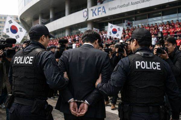 Fotbal coreean, șoc: Poliția a luat cu asalt Federația