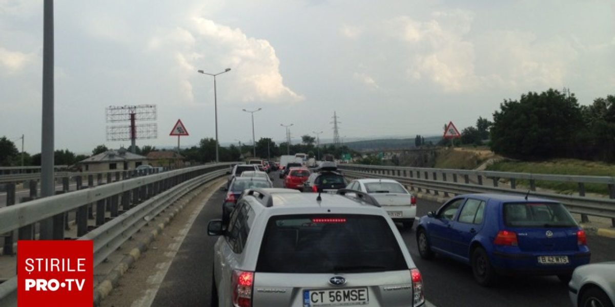 Carambol pe Autostrada Soarelui. Șase mașini, trafic blocat