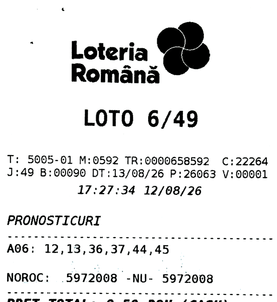 Norocoasa LOTO 6/49 și-a ridicat premiul uriaș