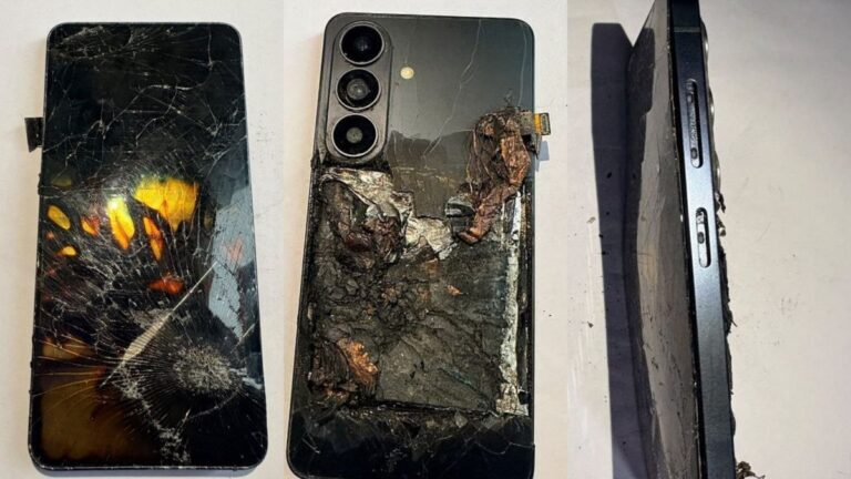 Telefon Samsung a Explodat în Buzunar. Bărbat Ars Grav