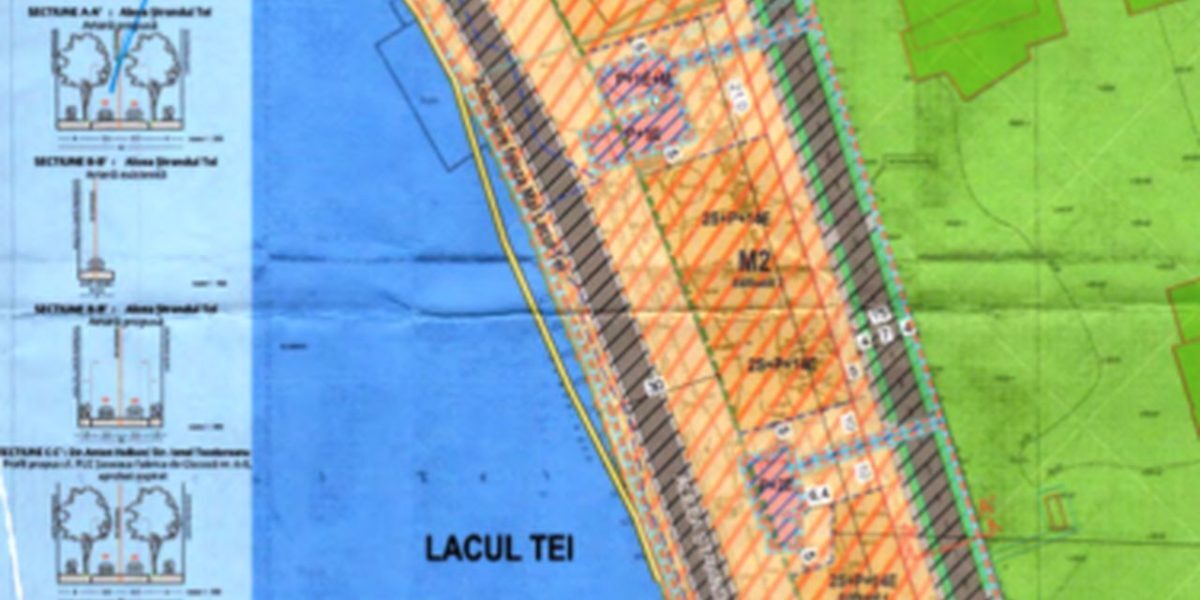 Borcea și Cordia, unde verde pentru blocuri pe malul Lacului Tei