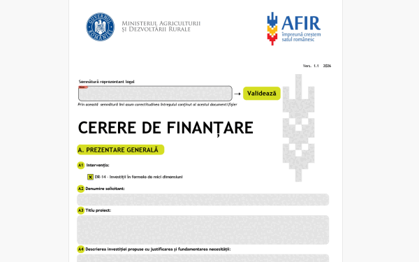 AFIR ajută fermierii: granturi UE de 50.000 EUR, cerere corectată
