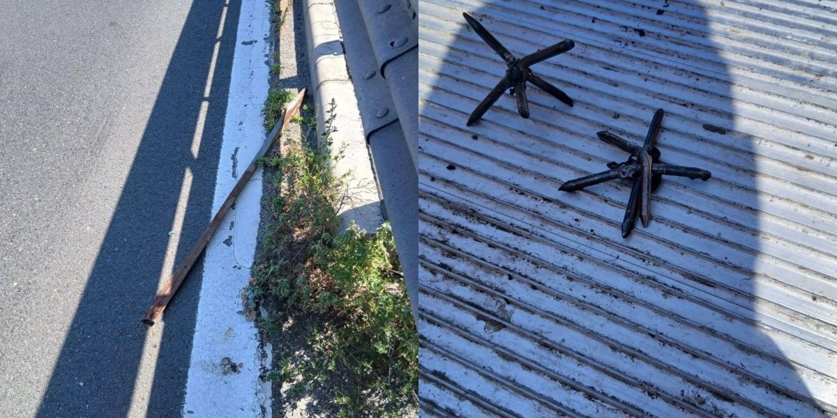 Autostrada Soarelui, pericol: Obiecte metalice pe carosabil