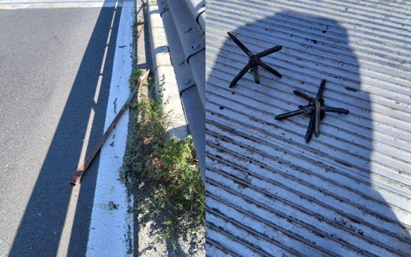 Autostrada Soarelui, pericol: Obiecte metalice pe carosabil