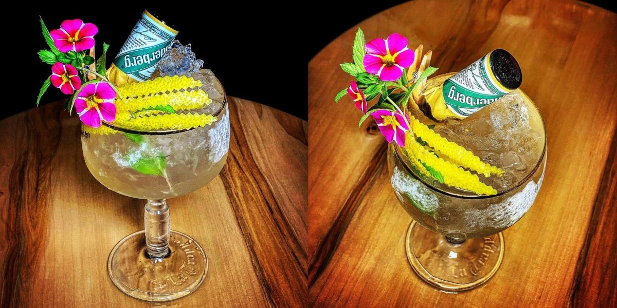Sub soare, un cocktail de pădure, miere și Underberg