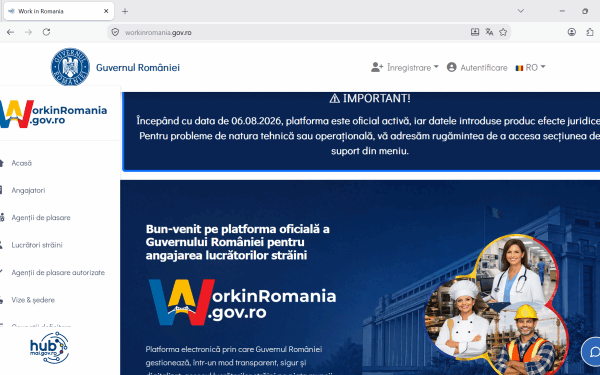 Workinromania, platforma obligatorie pentru străinii din afara UE