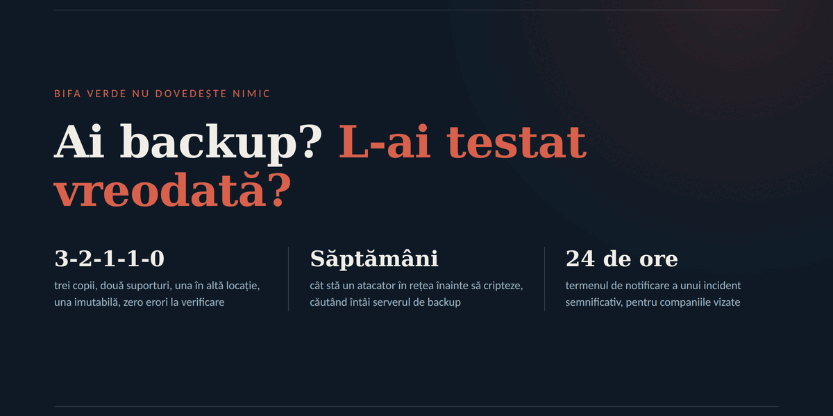 Backup testat? Companiile pierd tot după atacuri (P)