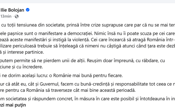 Bolojan: Nimeni nu câștigă când România e dezbinată