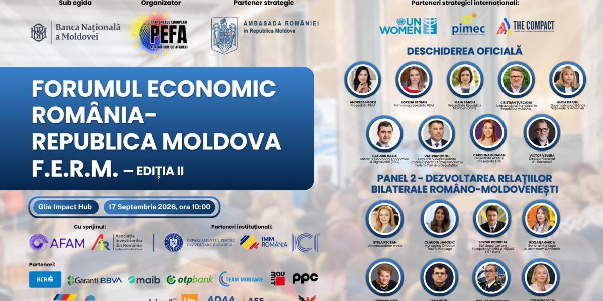 România-Moldova: Două economii, viitor deschis la Forum