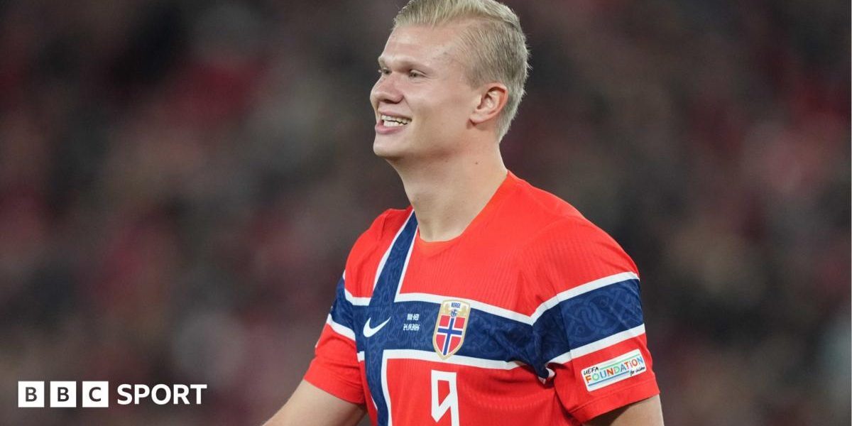 Haaland, eroul Norvegiei în Nations League, a marcat de două ori