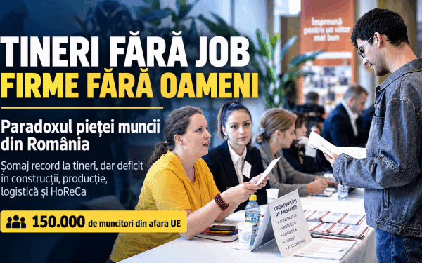 Tineri șomeri în România, dar importăm 150.000 de muncitori non-UE